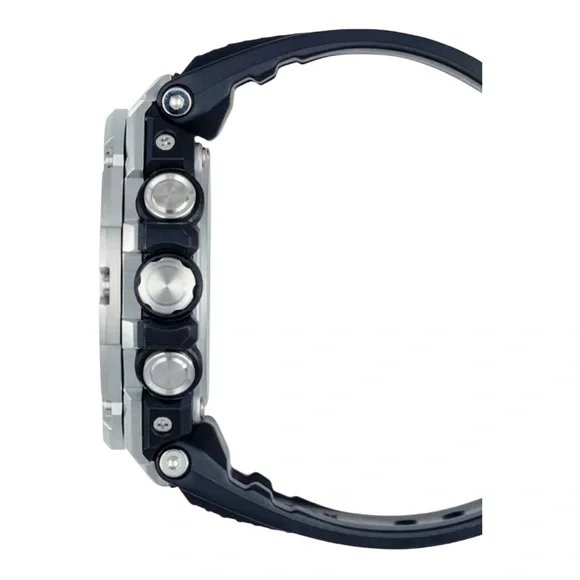 Casio G-Shock Men’s Black Resin Strap and Silver Tough Solar Watch - Picture 3 of 9